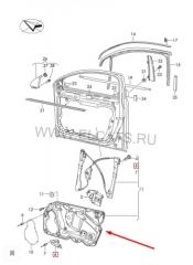 Обшивка двери PASSAT B6 2007 VARIANT 357 2.0 TDI BMR