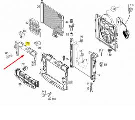 Рамка радиатора C-CLASS 2000 W203 111.955 2.0L