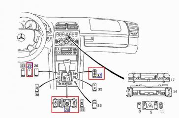 Рамка АКПП CLK 1999 W208 111.975 2.3L