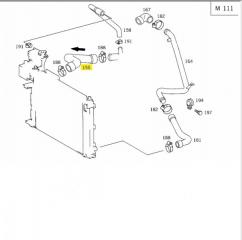 Патрубок воздушный MERCEDES V W638 111.978 2.3L