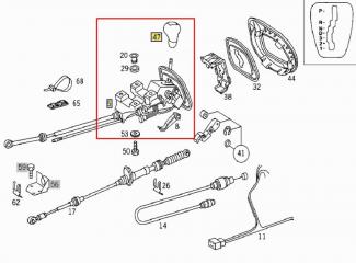 Селектор акпп V 2000 W638 104.900 2.8L