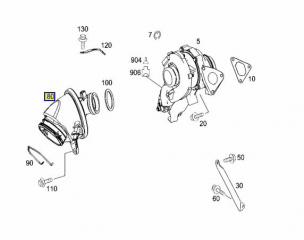 Патрубок турбины E-CLASS 2008 W211 646.821 2.2 CDI