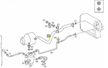 Трубка кондиционера E 1997 W124 602.912