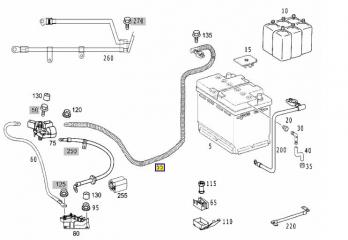 Провод аккумулятора E-CLASS 2000 W210 112.941 3.2L