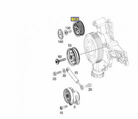 Ролик обводной C-CLASS 2006 W203 272.920 2.5L