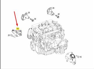 Кронштейн правый E 2008 W211 646.821 2.2 CDI