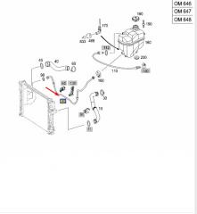 Патрубок системы охлаждения E 2004 W211 112.949 3.2L