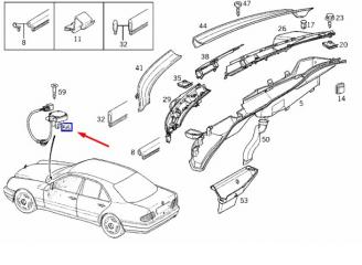 Датчик загрязнения воздуха MERCEDES E W210 113.940 4.3L