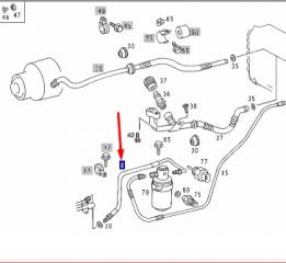 Трубка кондиционера CLK-CLASS 2001 W208 112.940 3.2L