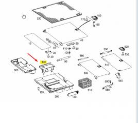 Крышка акумулятора E-CLASS 2005 W211 648.961 3.2 cdi