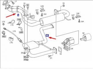 Глушитель MERCEDES V W638 111.980 2.3L