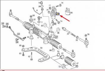 Рулевой карданчик E 1997 W210 112.941 3.2L