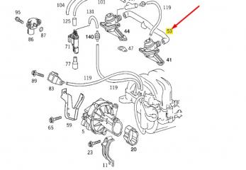 Шланг MERCEDES V W639 112.951 3.2L