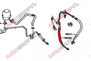 Шланг гидроусилителя TOYOTA VISTA SV40 4SFE 44410-32510 контрактная