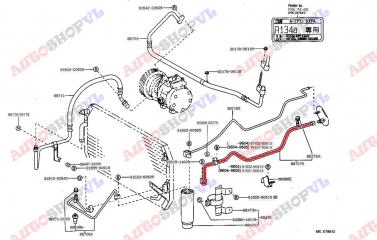 Трубки кондиционера TOYOTA CAMRY 1994-1996