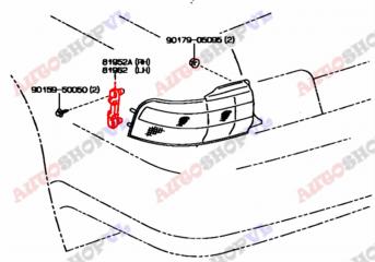 Крепление стопа заднее TOYOTA CAMRY SV30 61663-32010 контрактная