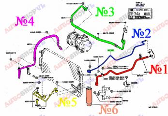 Трубки кондиционера CAMRY 1994-1996 SV40 4SFE