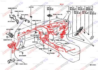 Проводка под торпеду TOYOTA CARINA AT190 4AFE 82141-2G230 контрактная