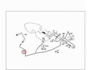 Трубка топливная C-Class 2001 W203 112.946 3.2