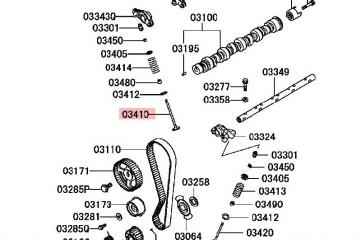 КЛАПАН ВПУСКНОЙ MITSUBISHI LANCER 9 2000 2001 2002 2003 2004 2005 2006 2007 2008 2009 2010 2011 CS1A 4G13 MD339752 Б/У