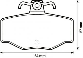 Тормозные колодки заднее NISSAN PRIMERA N16 1.6