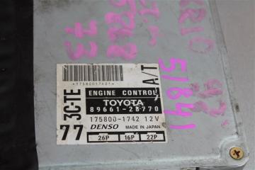 Блок efi TOYOTA Estima Emina CRX10 3C-TE 89661-28770 контрактная