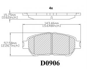 Колодки тормозные передние Toyota Estima ACR30