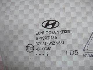 Стекло двери переднее правое i30 2009 FD G4FA