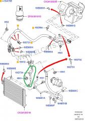 Трубка кондиционера Mondeo 4 (07-14) 2012 Хэтчбек 2.0L Duratorq CR TC (140PS)