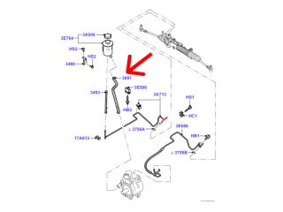 Трубка гидроусилителя руля (гура) Ford Transit 2.2