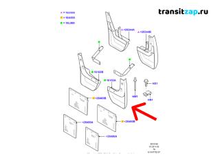 Брызговик передний левый Ford Transit TT9