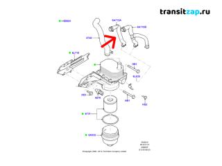 Патрубок Ford Transit 2.4