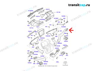 Воздуховод Transit 2012 Обычный грузовой фургон 2.2L CR TC I4 DSL 155PS