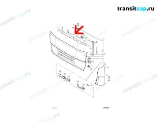 Накладка угол дефлектор кабины LF 2007 45