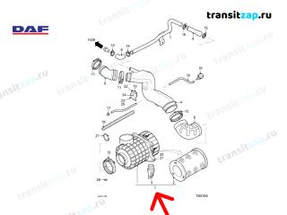 Корпус воздушного фильтра DAF LF